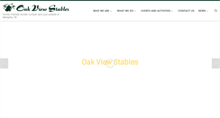 Desktop Screenshot of oakviewstables.net